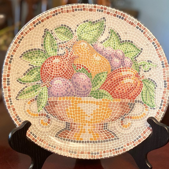 Sango Other - Sango Zoey 4879 Mosaic Fruit Basket Plate